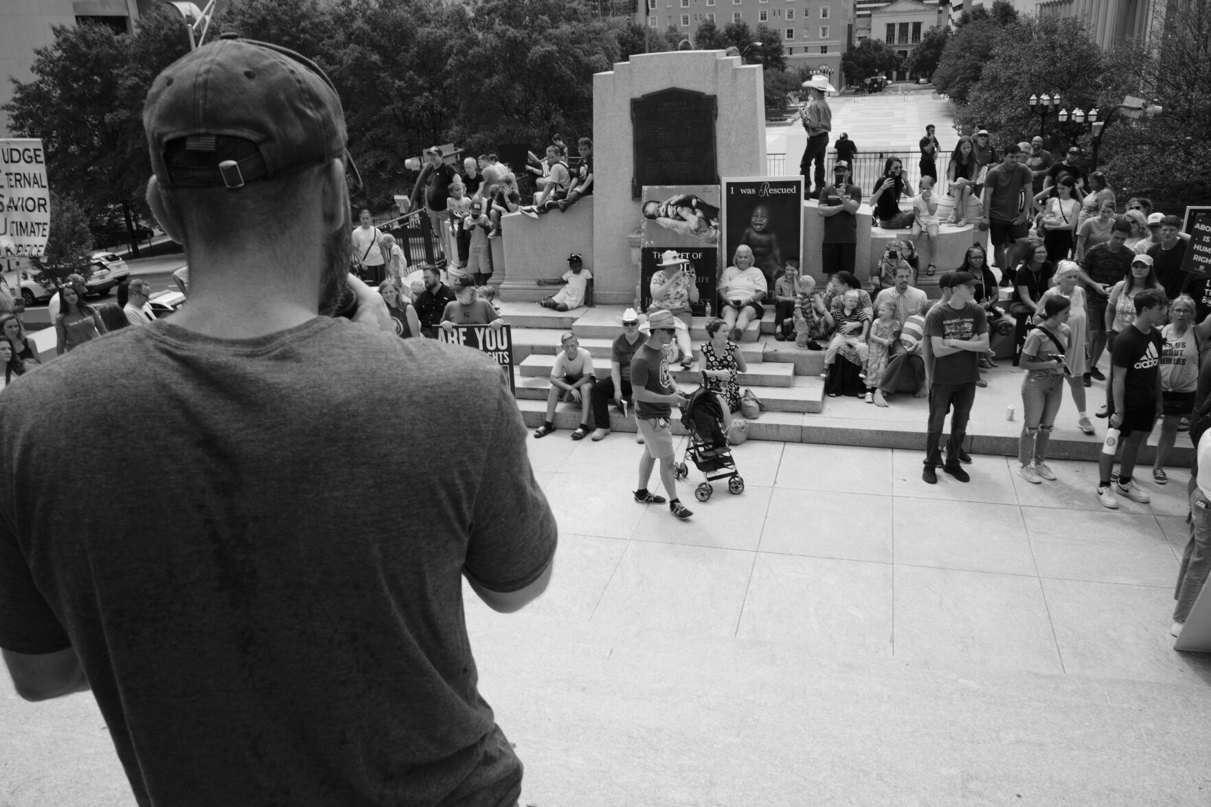 Fundamentalist group Operation Save America's rally at the state Capitol, July 30, 2022